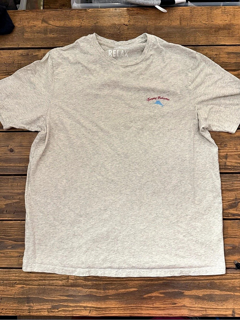 Tommy Bahama Relax First and Coal Graphic Tee Gray Large